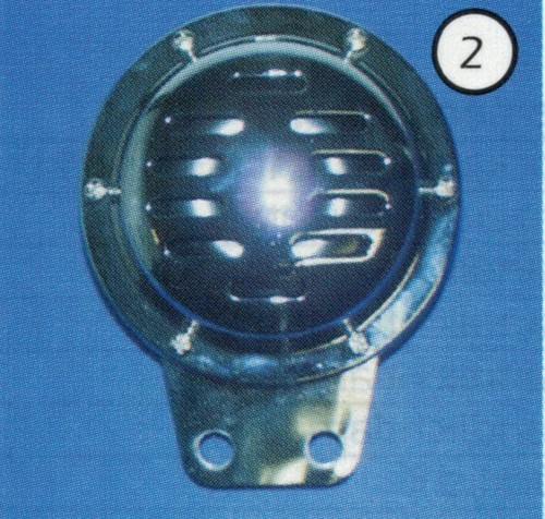 Klaxon 100mm chrome - 6v/100mm,