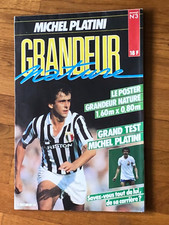 mega Poster 1984 " GRANDEUR nature " 1,60m x 0,80m  )) MICHEL PLATINI * JUVENTUS