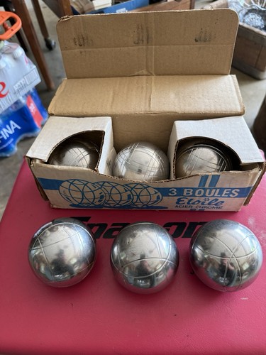 Vintage french boules - french, "3