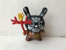 Figurine En Vinyle Kidrobot Dunny Ateca Série 2 Noir Xolotl Izzie Ramirez 3"