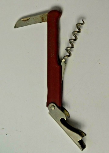 Ancien tire bouchon - bouchon, couteau