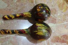 Paire de MARACAS instrument musique percussion batterie ETHNIQUE