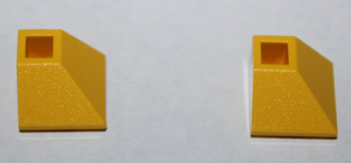 Lego yellow slope - brick, ref