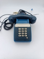 Téléphone vintage Socotel S63 à touches bleu pétrole – Fonctionne box Internet