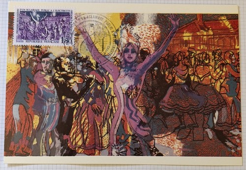 Carte postale premier jour - carte,