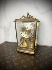 SCHATZ Horloge à suspension rotative avec quartz Et Dôme Made in Germany 1970