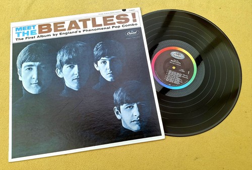 beatles vinyl bleu