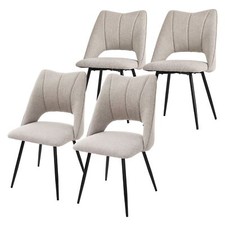 4x Chaise de cuisine pieds en