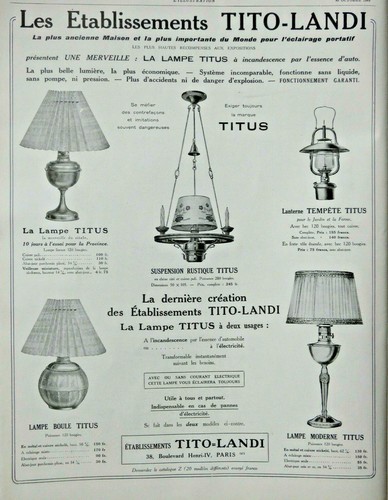 Publicité presse 1929 tito - publicitÉ,