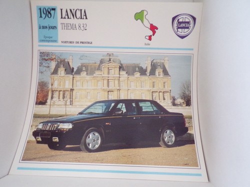 Fiche carte card - carte, voiture