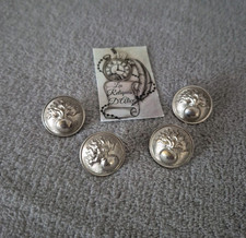 4 Boutons d'uniforme grenade /