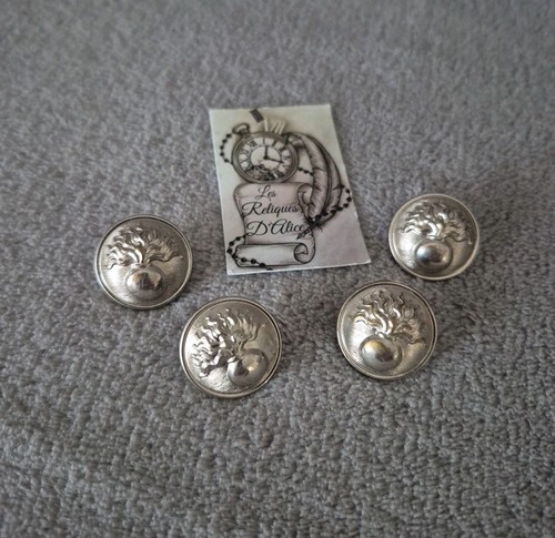 Boutons uniforme grenade - 4, d'uniforme