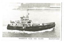 BATEAU MARINE DE GUERRE  ROYAL NAVY  HMS  TENDER HAMBLEDON