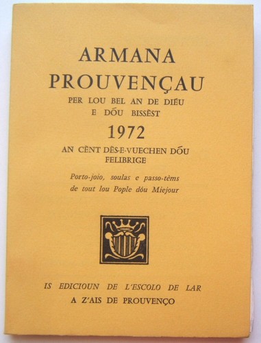 Armana provençau 1972 - provençau,