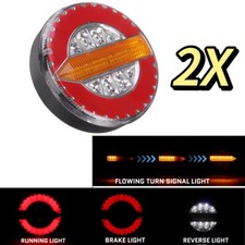 2x Pour fourgon/caravane/bus/camping-car 24V LED Arrière Feux /Frein /Marche