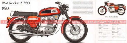 Bsa 750 rocket - 3, fiche