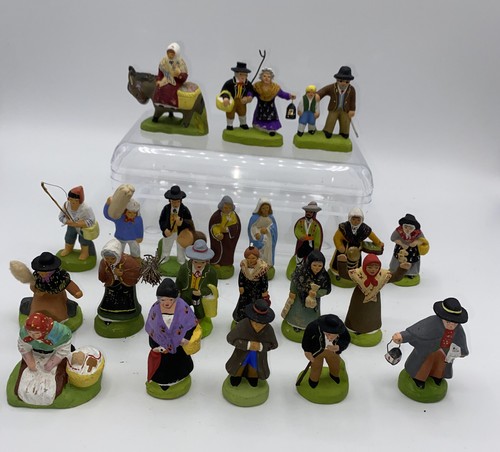 Anciens santons truffier - santons,
