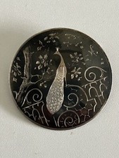 Vintage Broche En Argent 925 Signé 