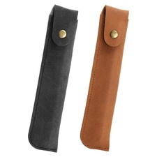 2pcs Porte-stylo en Cuir Étui