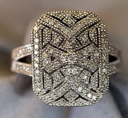 Sterling silver ring with - ring,