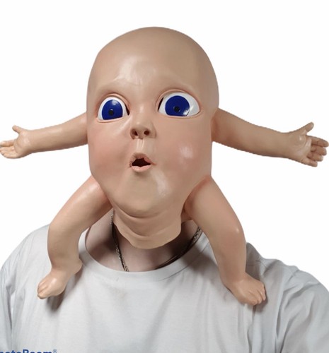 Masque bébé latex garçon - latex,