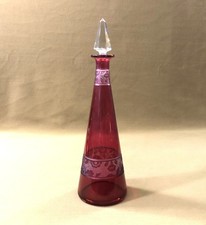 carafe ART DECO cristal rouge