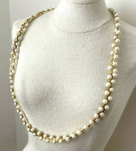 Collier vintage fausse - vintage, perle
