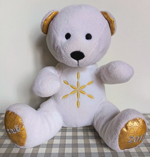 Ours peluche étoile blanc - ours, en