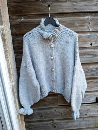 Gilet manches longues - gilet, volanté