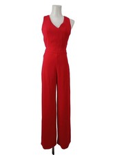 MANGO SUIT Combinaison Dames Pantalon T EU 34 rouge style décontracté