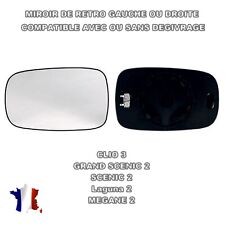 MIROIR Glace de rétroviseur Electrique Avant Gauche ou Droite Clio 3 Megane 2