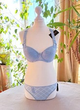 Sublime ensemble Marlies Dekkers Gloria sky carreaux neuf 90C/M