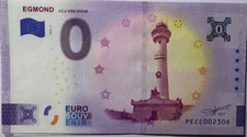 BILLET 0 EURO EGMOND J.C.J. VAN SPEOJK PAYS BAS   2023 NUMERO DIVERS