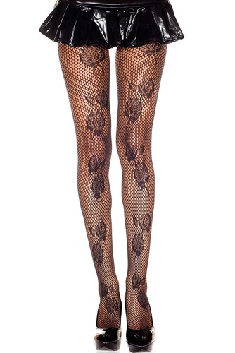 Collant résille noir - noir, sexy