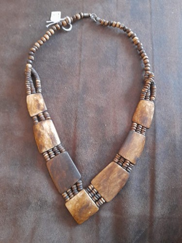 Collier indien ethnique - en, os