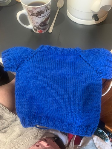 Pull bebe tricot fait main - pull,