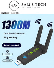 Clé WiFi USB 1300Mbps Dual