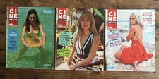 Lot de 3 magazines CINE REVUE de 1967 - Cinéma Télévision Star Actualité Vedette