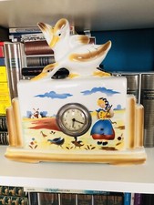 Rare Horloge Pendule Art Déco Style KG Keller Et Guerin Ceramique Nouveau