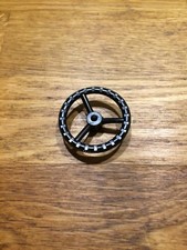 Volant noir 37mm pour Jouet Joustra Grue voiture camion téléguidé Chariot bagage