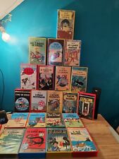 A Saisir Lot De 21 K7 VHS / CASSETTE VIDEO  TINTIN - HERGÉ En Bel État 