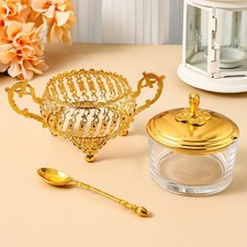 Sucrier doré, pot de