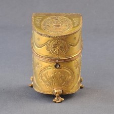 Coffret En Bronze Doré Et Ciselé Nécessaire De Toilette Fin XIXème