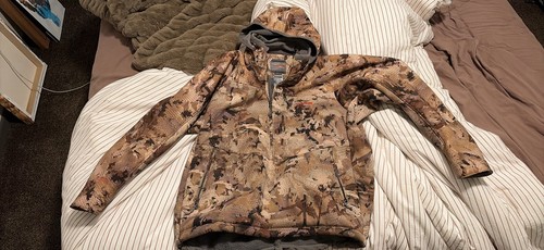 Sitka windstopper camo hoodie - camo,