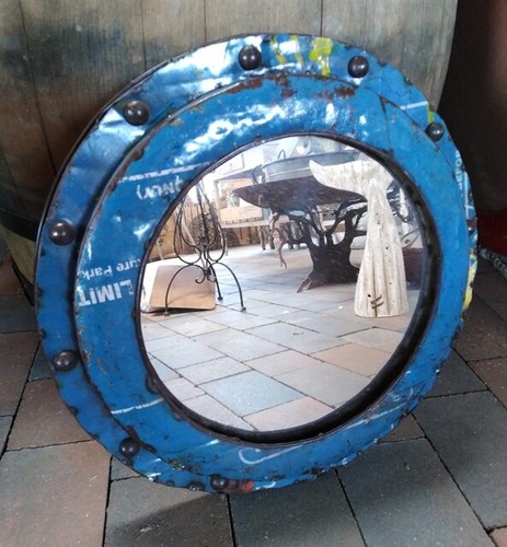 Miroir métal ancien - miroir,
