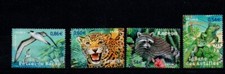 Série complète de timbres de 2007 - Faune en voie de disparition n°4033 à 4036