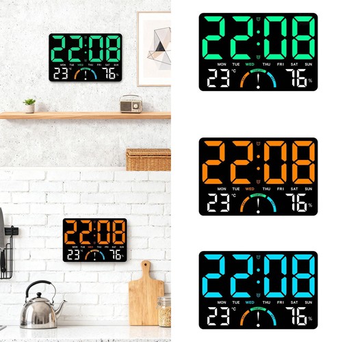 Horloge murale led avec - horloge,