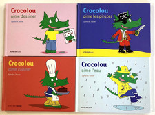 4 livres CROCOLOU enfant  jeunesse O. Texier
