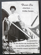 NOTICE D'EMPLOI PHOTO PORST P 56 - EN LANGUE ALLEMANDE - EN BON ETAT