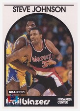 1989-90 NBA Hoops #132 Steve Johnson / Portland Trailblazers